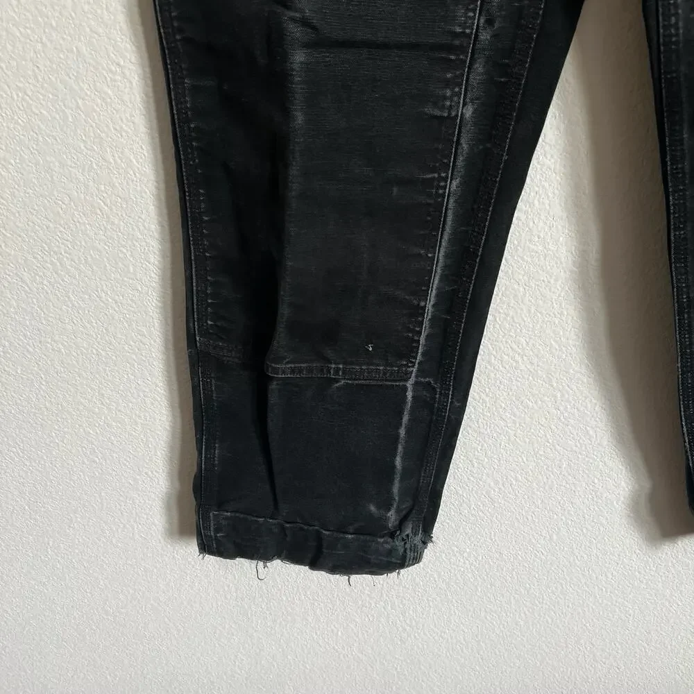 Carhartt faded black double knee work wear carpenter pants - Picture 10 of 13